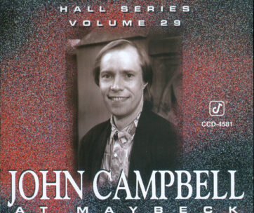 CAMPBELL, JOHN - LIVE AT MAYBECK VOL.29