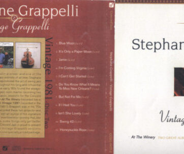 GRAPPELLI, STEPHANE - VINTAGE GRAPPELLI