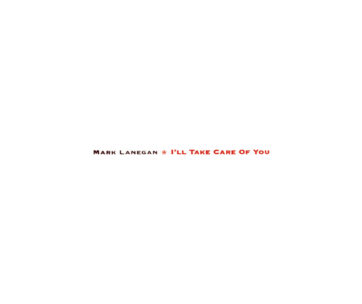 LANEGAN, MARK - I'LL TAKE CARE OF YOU