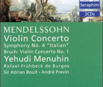 MENDELSSOHN-BRUCH - SYMPH.NO 4 ITALIAN/VIOLIN CONC.